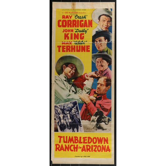 Tumbledown Ranch in Arizona (1941) Original Western Insert Movie Poster 14x36