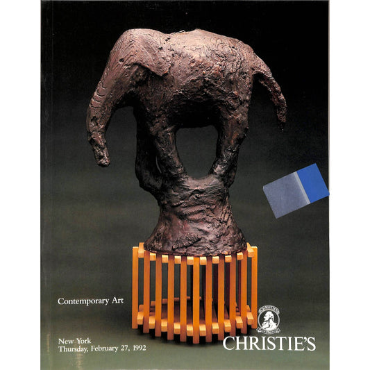 Christie's Contemporary Art Auction Catalog February 27, 1992
