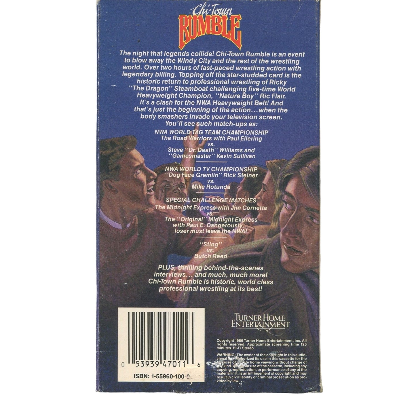 Chi-Town Rumble (1989) Wrestling VHS Tape Ric Flair