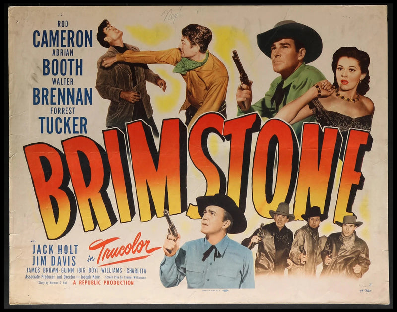 Brimstone (1949) Original Half-sheet Movie Poster 22x28