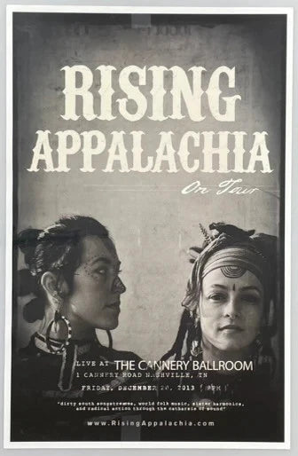 Rising Appalachia 2013 On Tour 11x17 Concert Poster Asheville Cannery