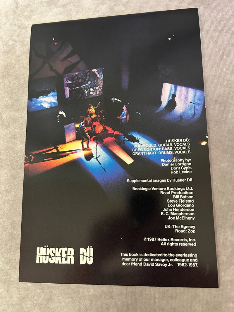 Husker Du Signed 1987 Promo Photo Book Bob Mould Grant Hart Greg Norton