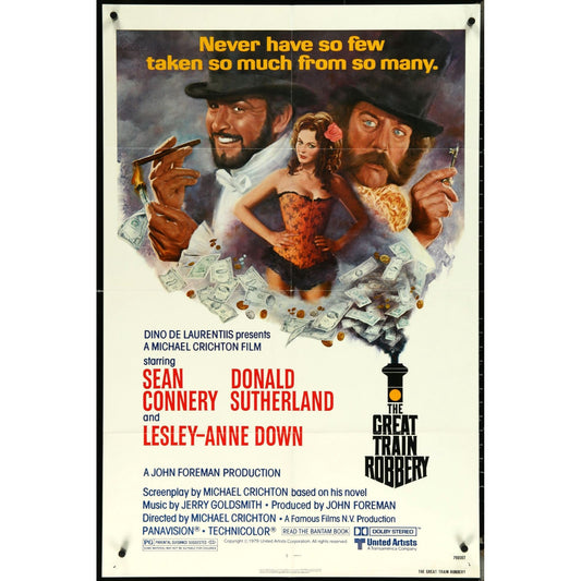 The Great Train Robbery (1978) Original Folded Movie Poster 27x41 EM4-103