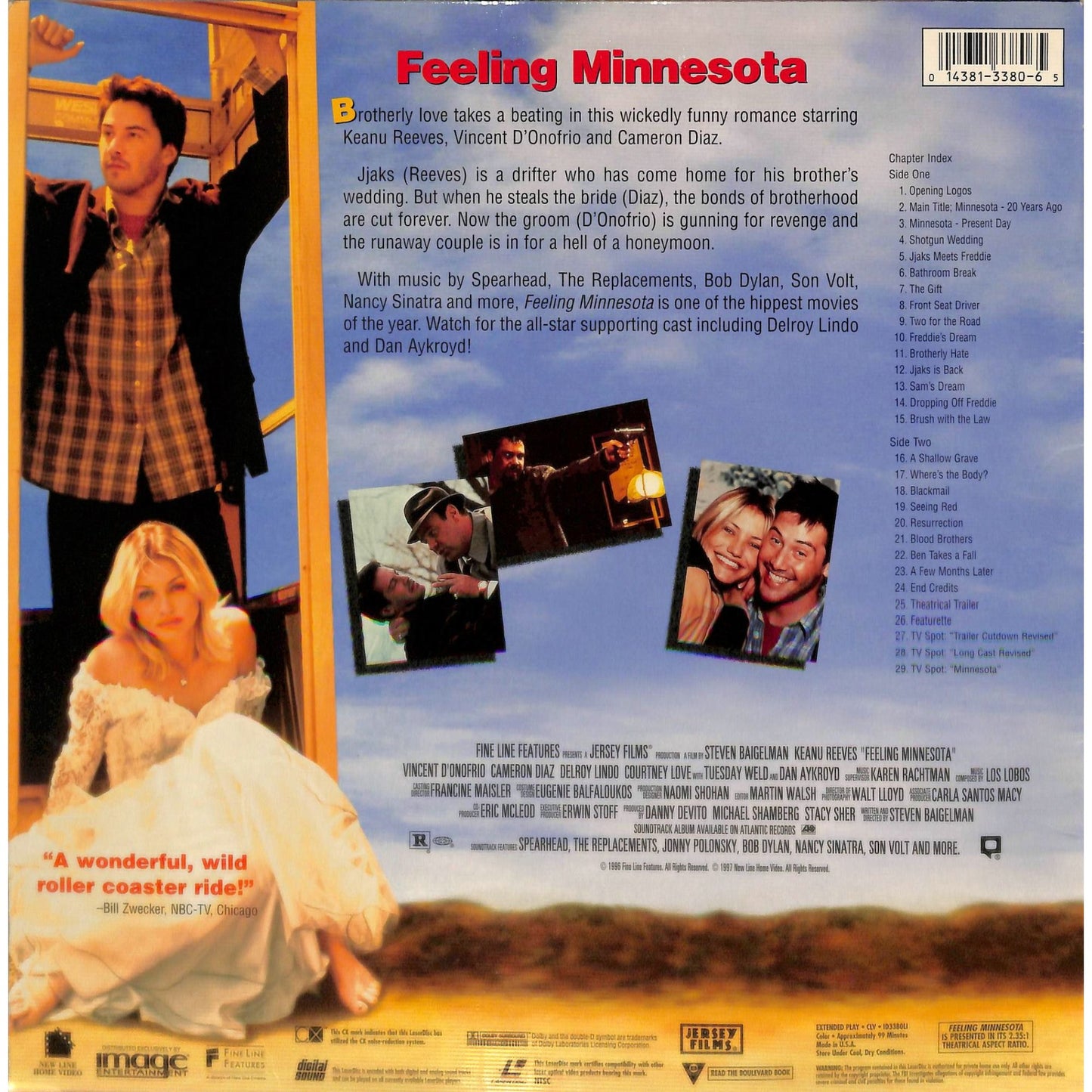 Feeling Minnesota (1996) Laserdisc