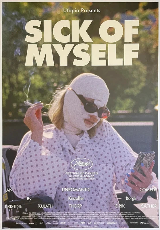 Sick of Myself 2022 Original Movie Poster 27x40 SS Kristoffer Borgli