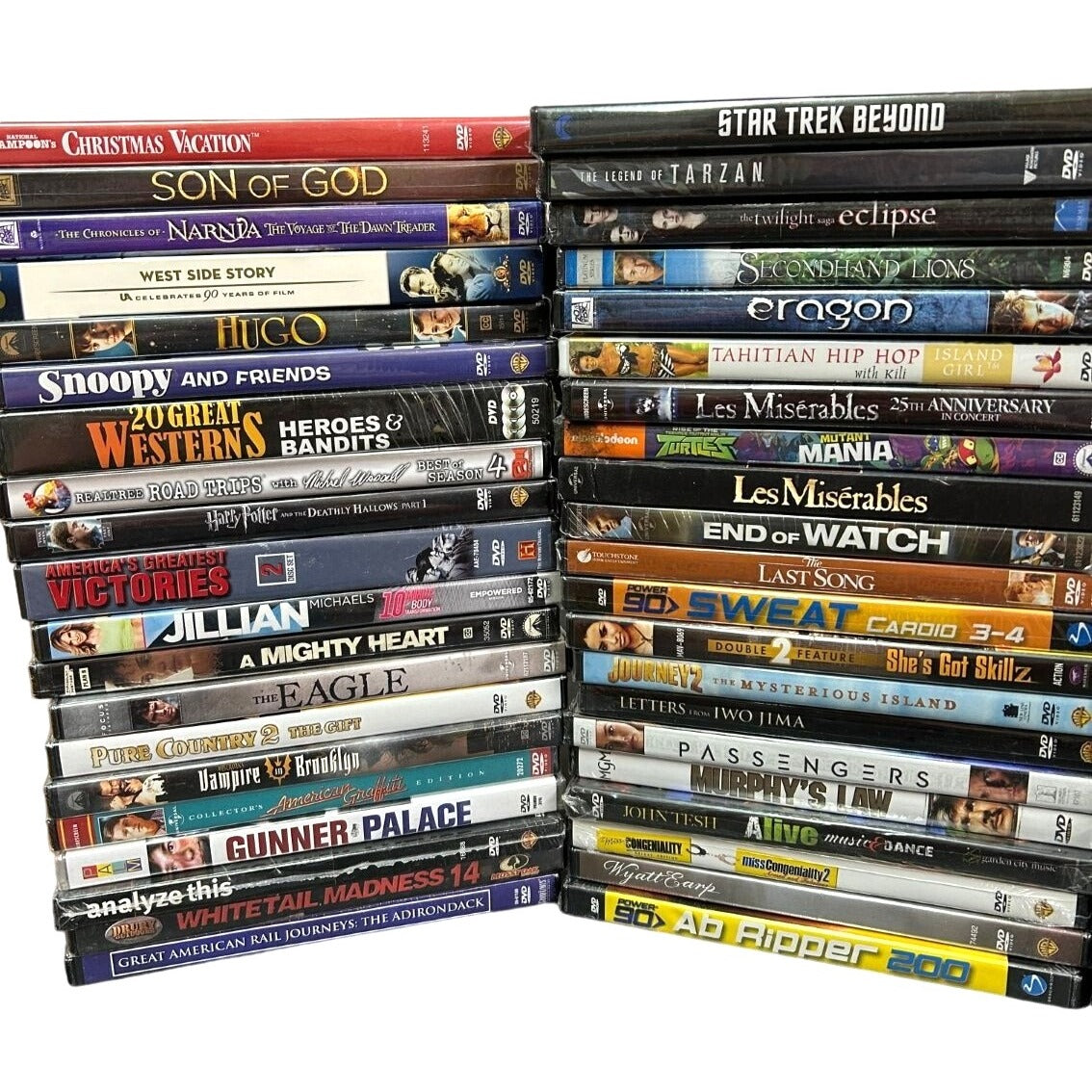 BULK LOT 103 Brand New Sealed DVDs Movies, TV, Documentaries Multi-Genre SG2-8