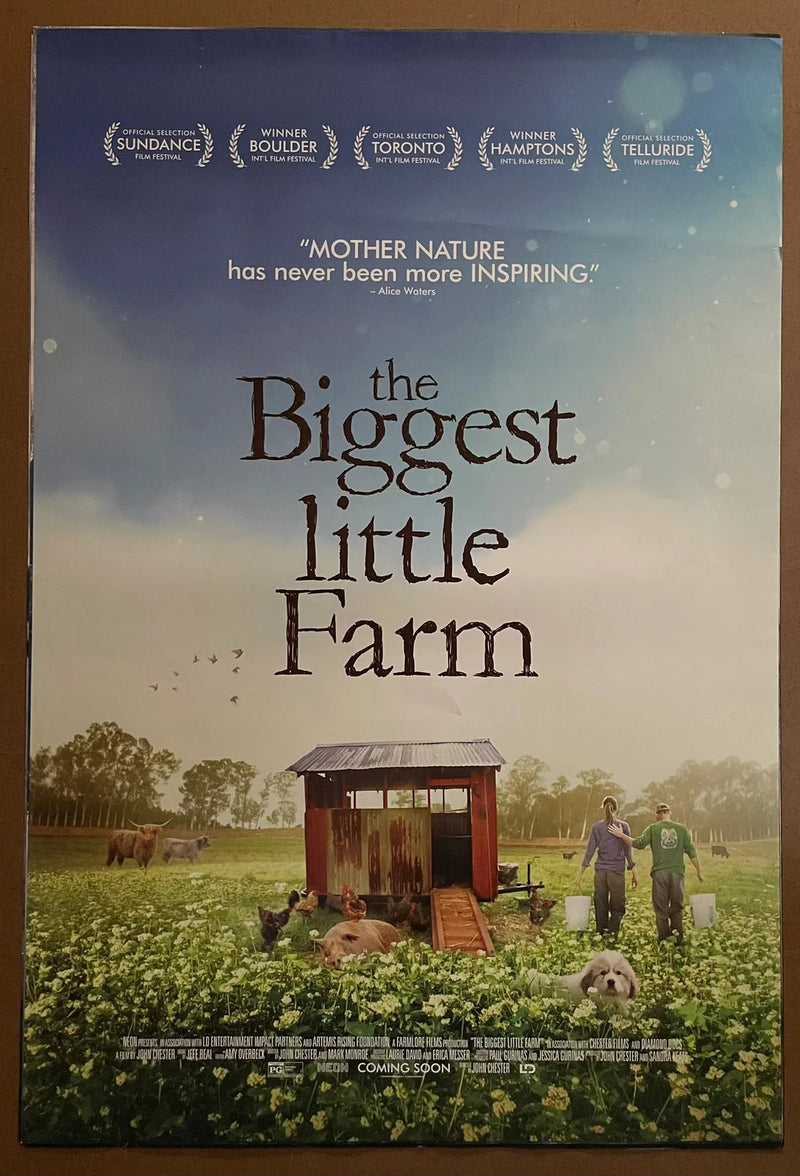The Biggest Little Farm 2019 US One-Sheet rolled Movie Poster Neon Doc