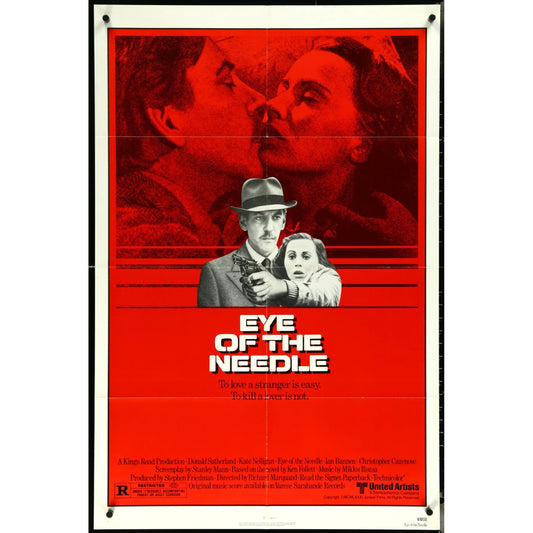 Eye of the Needle (1981) Original Folded Movie Poster Donald Sutherland EM4-98