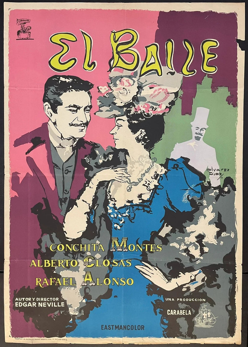 El Baile (1959) Original Spanish Movie Poster 28x39