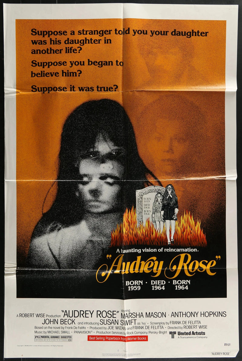 Audrey Rose (1977) Original One Sheet Horror Poster 27x41 Anthony Hopkins