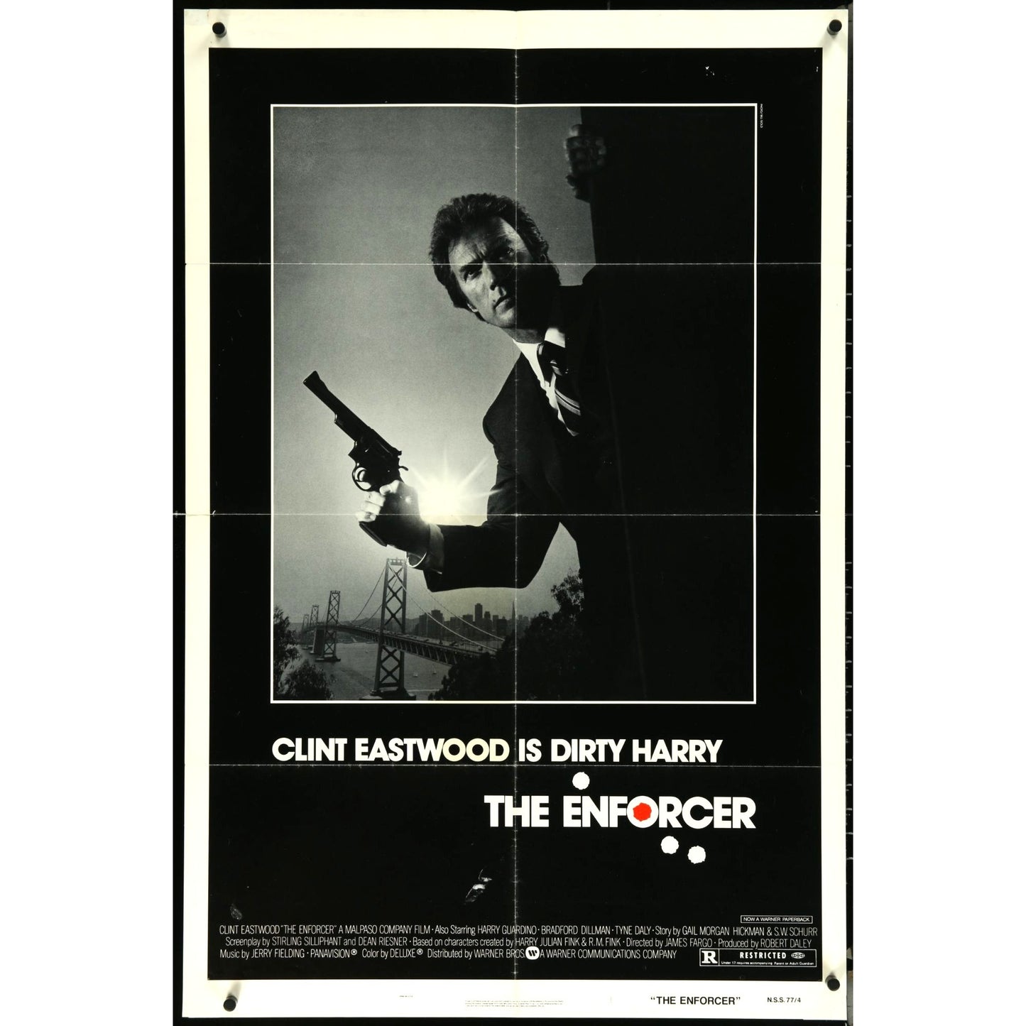 The Enforcer (1976) Original Folded Movie Poster 27x41 EM4-95