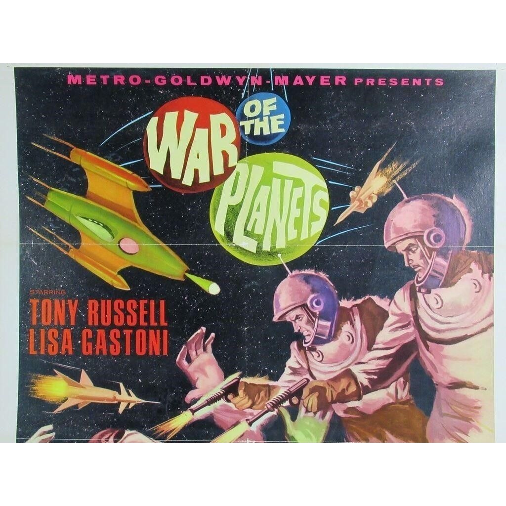 War of the Planets (1966) Original Vintage Linenbacked Sci-Fi Movie Poster