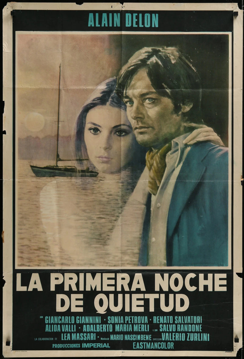 La Primera Noche de Quietud (1972)Argentinean Movie Poster 29x43 Alain Delon