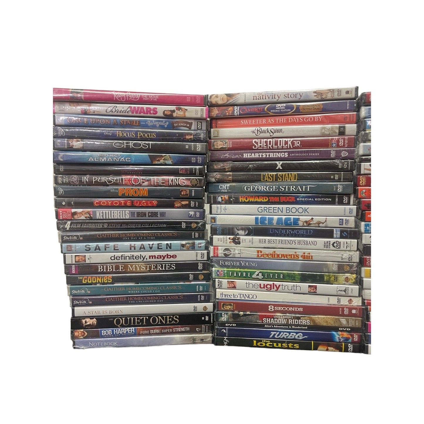 BULK LOT 94 Brand New Sealed DVDs Movies, TV, Documentaries Multi-Genre SG2-12
