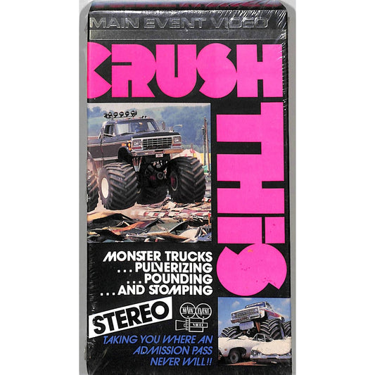 Crush this (1991) VHS Tape SEALED New condition