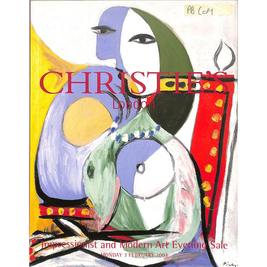 Christie's Impressionist and Modern Art Auction Catalog February 3, 2003