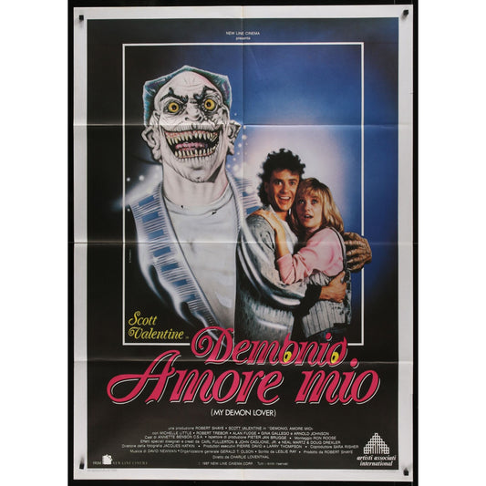 My Demon Lover (1987) Original Italian 1P Movie Poster Folded 39x55