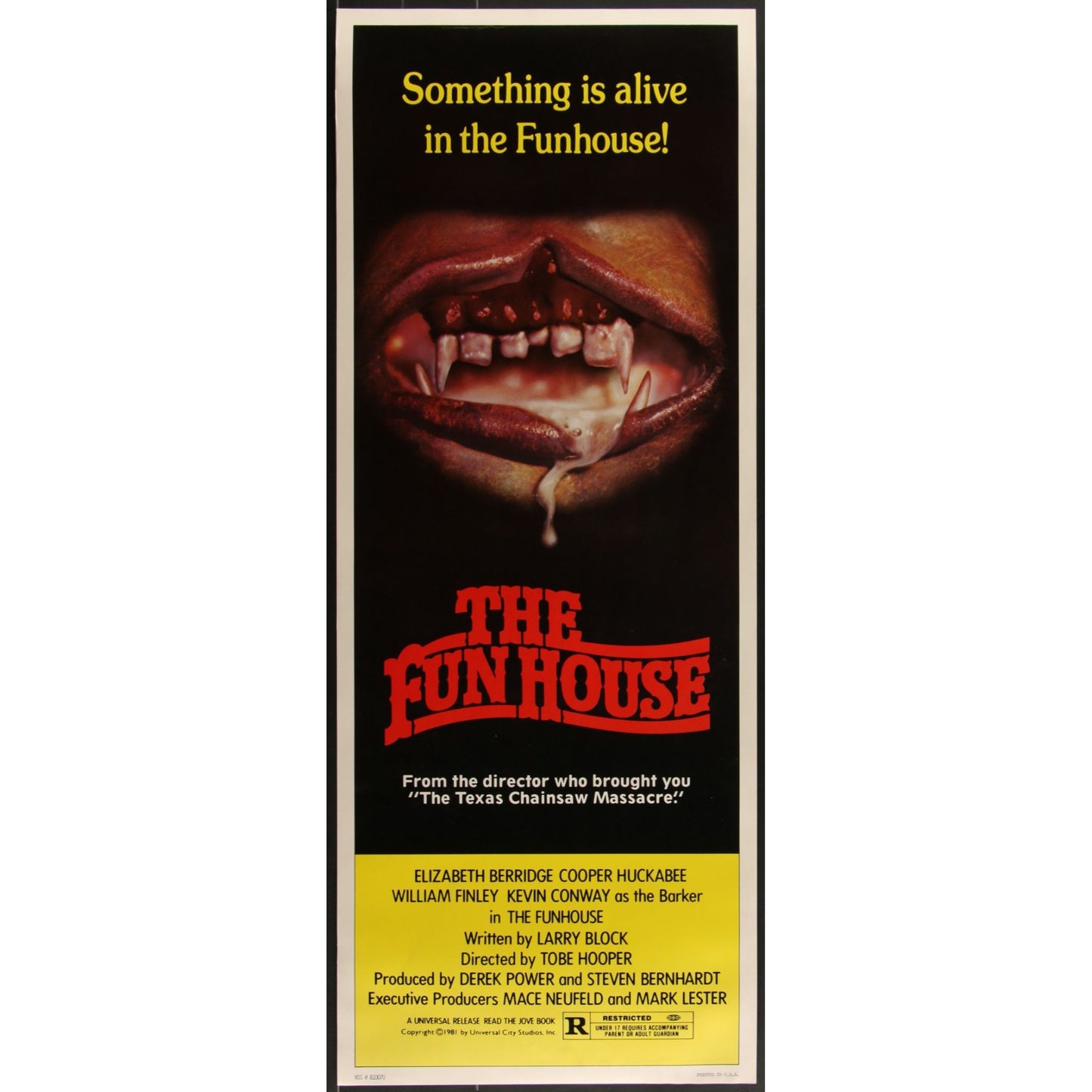 The Fun House (1981) Original Movie Poster Rolled 14" x 36"