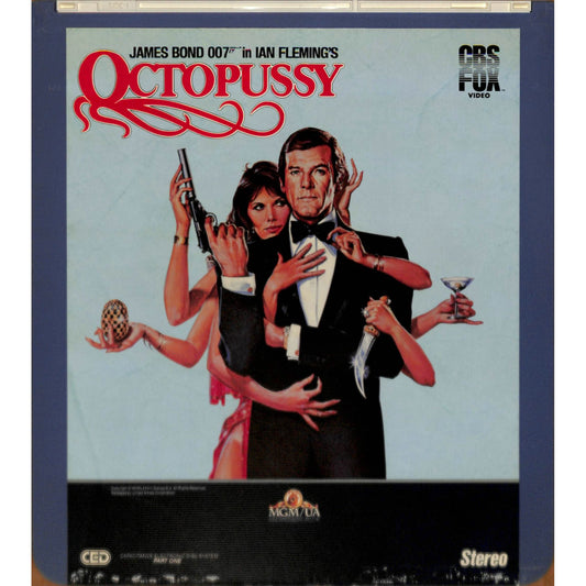 Octopussy (1983) Vintage CED RCA SelectaVision Videodisc TESTED WORKING