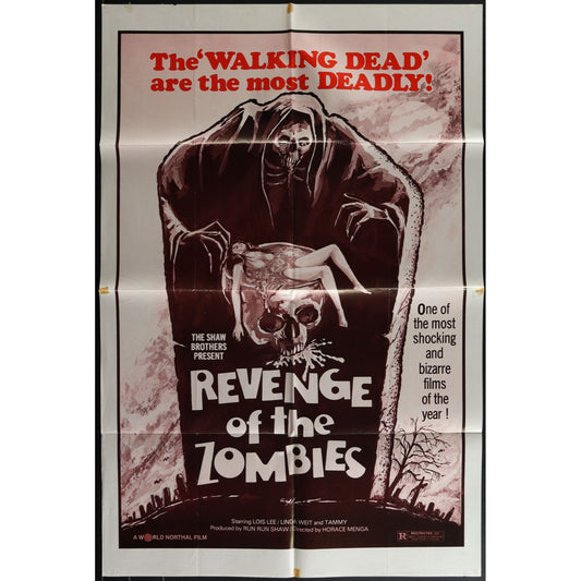 Revenge of the Zombies (1976) Original Movie Poster Folded 27x41