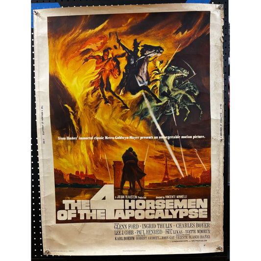 The 4 Horsemen of the Apocalypse (1962) - Artwork by Reynold Brown - Original Rolled Poster (30x40)