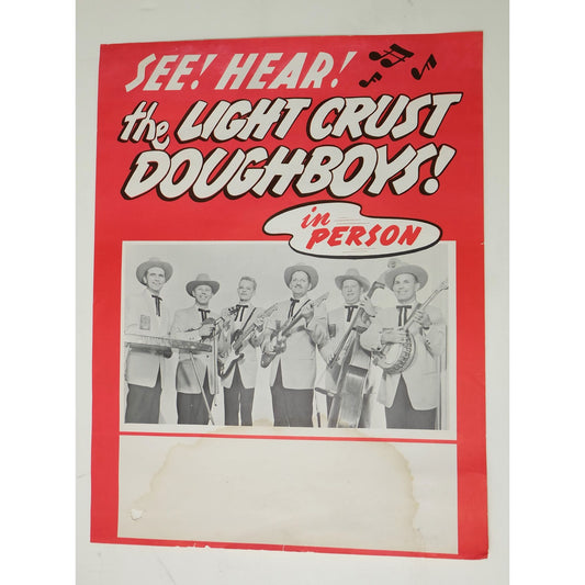 The Light Crust Doughboys (1930) Original Poster Rolled 17x22 1/2