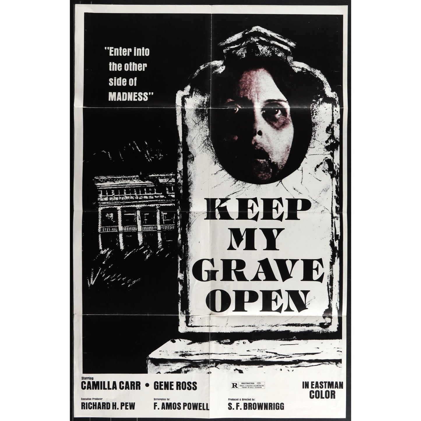 Keep My Grave Open (1977) Original Movie Poster Folded 27x41 EM4-125