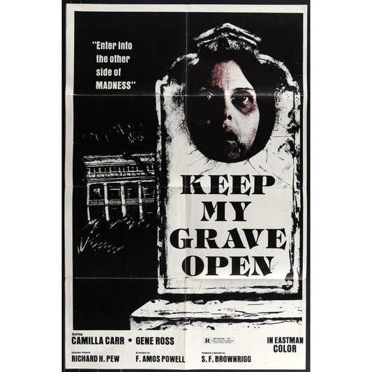 Keep My Grave Open (1977) Original Movie Poster Folded 27x41 EM4-125