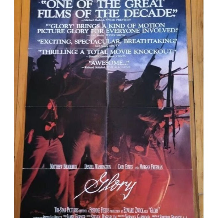 Glory (1989) Original Movie Poster 27x41 Folded Matthew Broderick