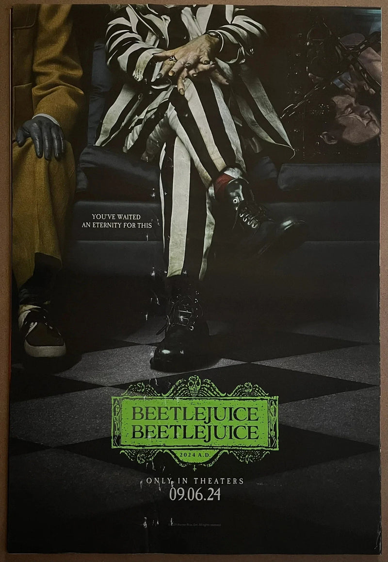 Beetlejuice Beetlejuice 2024 Michael Keaton 27x40 DS Movie Poster
