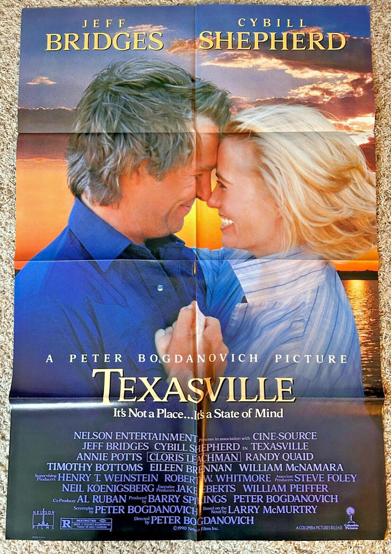 Texasville (1990) Original Movie Poster One-Sheet Folded 27x40 Jeff Bridges BP70