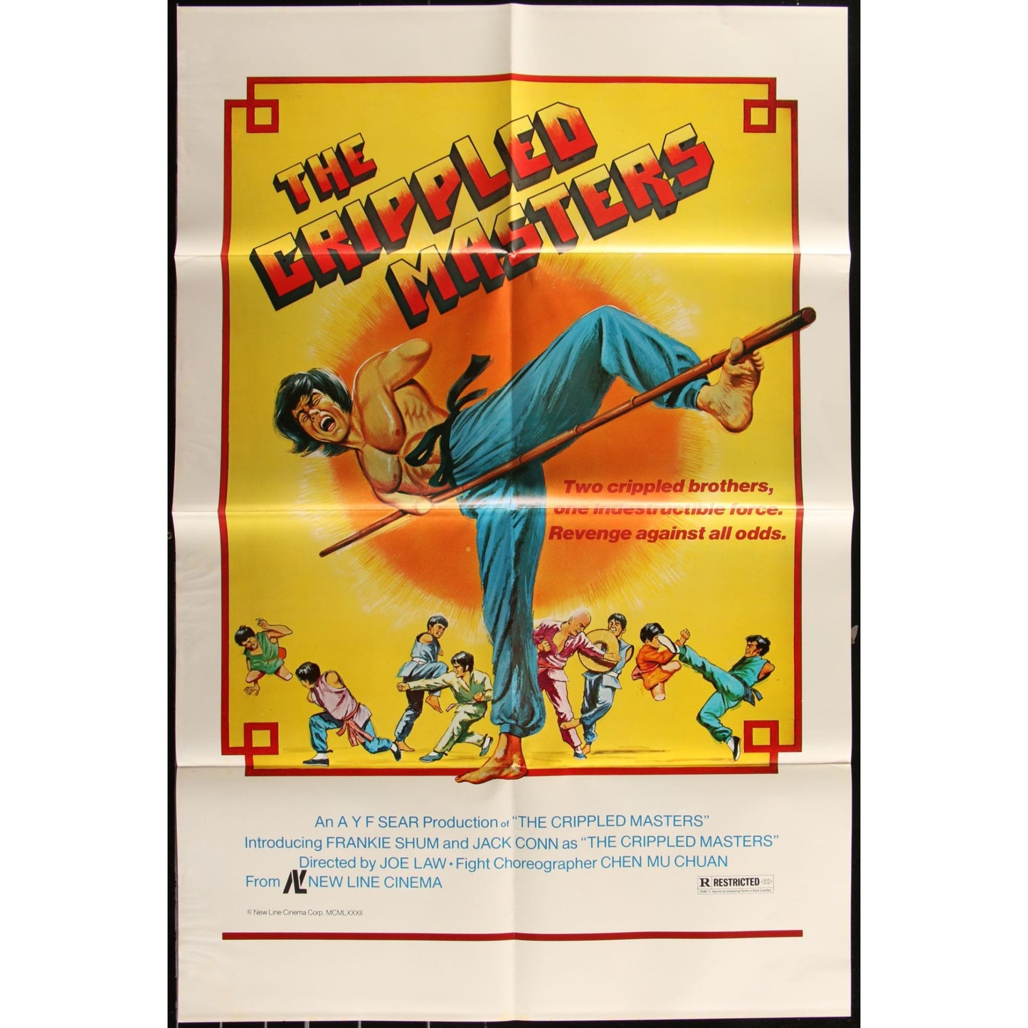 LOT OF 21 KUNG FU ONE-SHEETS 1970s Orig. 27x41 Folded Martial Arts Movies EM2A1