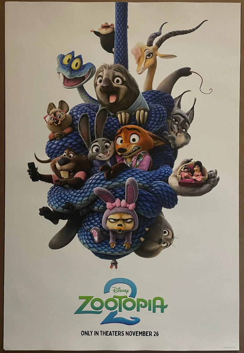 Zootopia 2 2025 Disney Animated Family 27x40 Double-Sided Poster