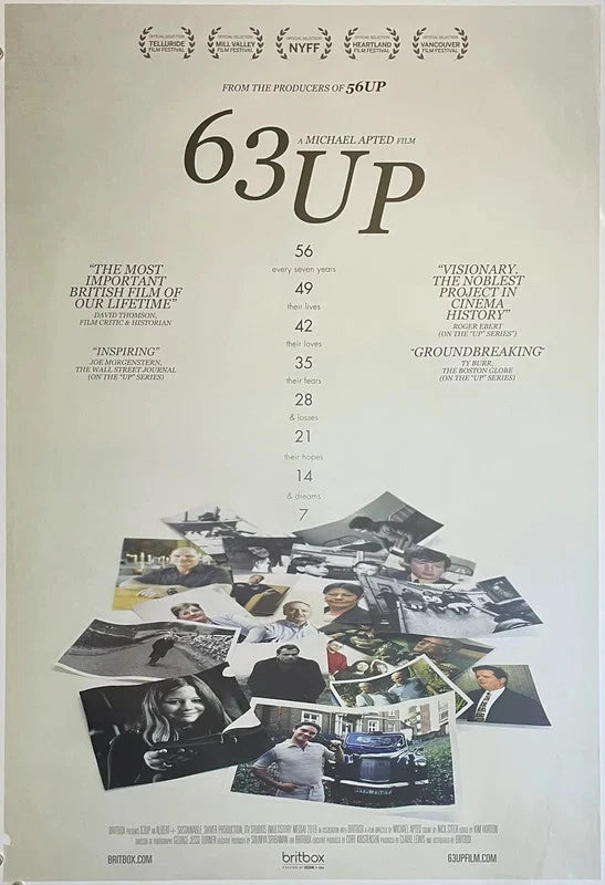 63 Up 2019 Original Movie Poster 27x40 SS Michael Apted Documentary