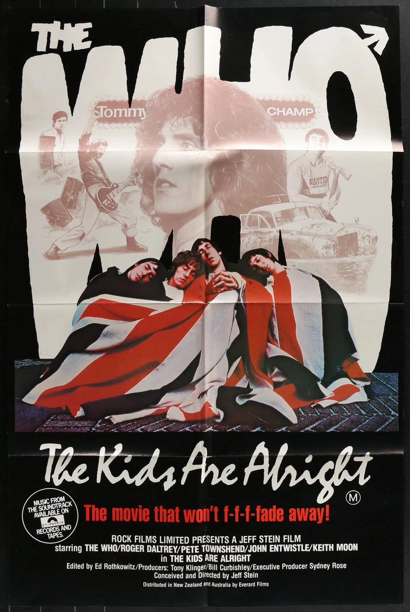The Kids Are Alright 1979 Original Movie Poster 25x39 The Who Rock Documentary