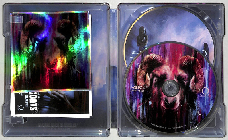 Kill Her Goats 4K Ultra HD + BLU-RAY + STEELBOOK, MINI LOBBY CARDS, STICKER