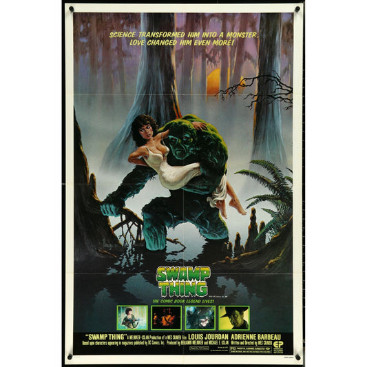 SWAMP THING studio style (1982) Original Folded One-Sheet Movie Poster 27" x 41"