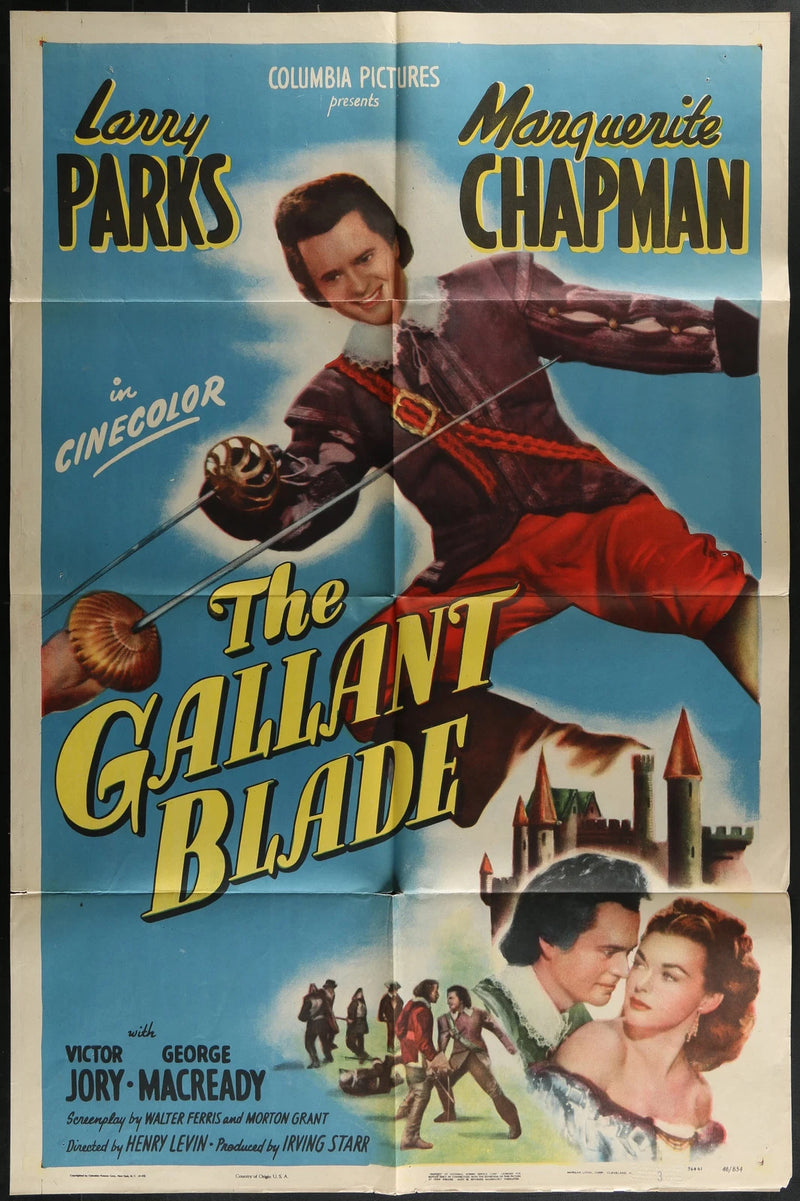 The Gallant Blade (1948) Original One Sheet Movie Poster 27x41 Larry Parks
