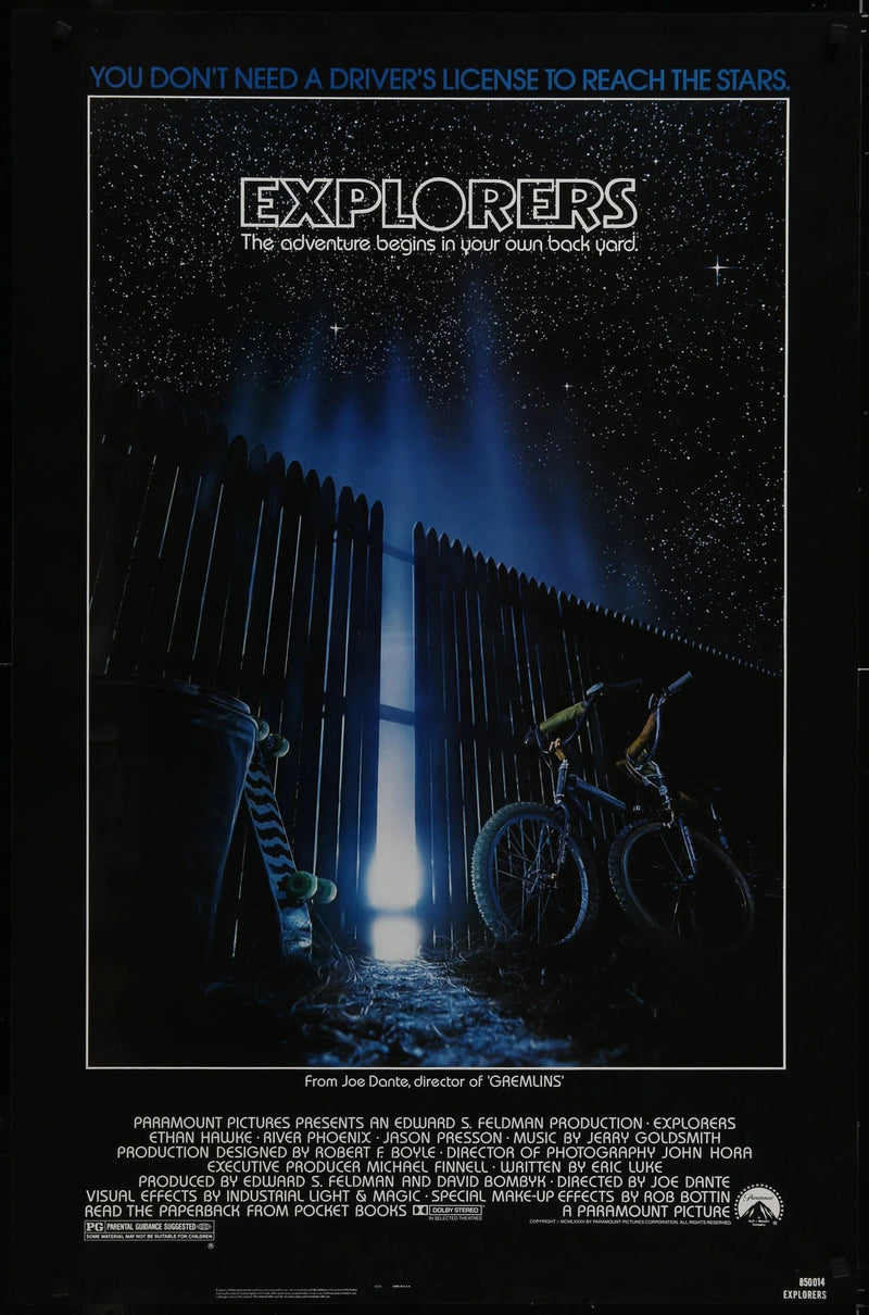 Explorers (1985) Original Movie Poster SS 27x40 Ethan Hawke Sci-Fi