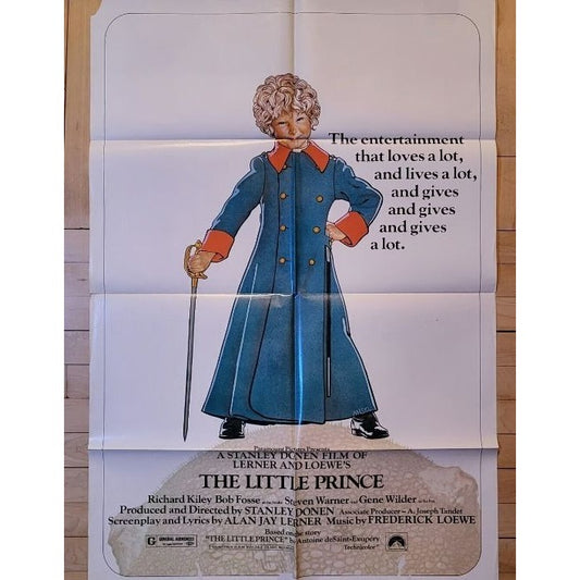 The Little Prince (1974) Original Movie Poster 27x41 Folded Richard Kiley