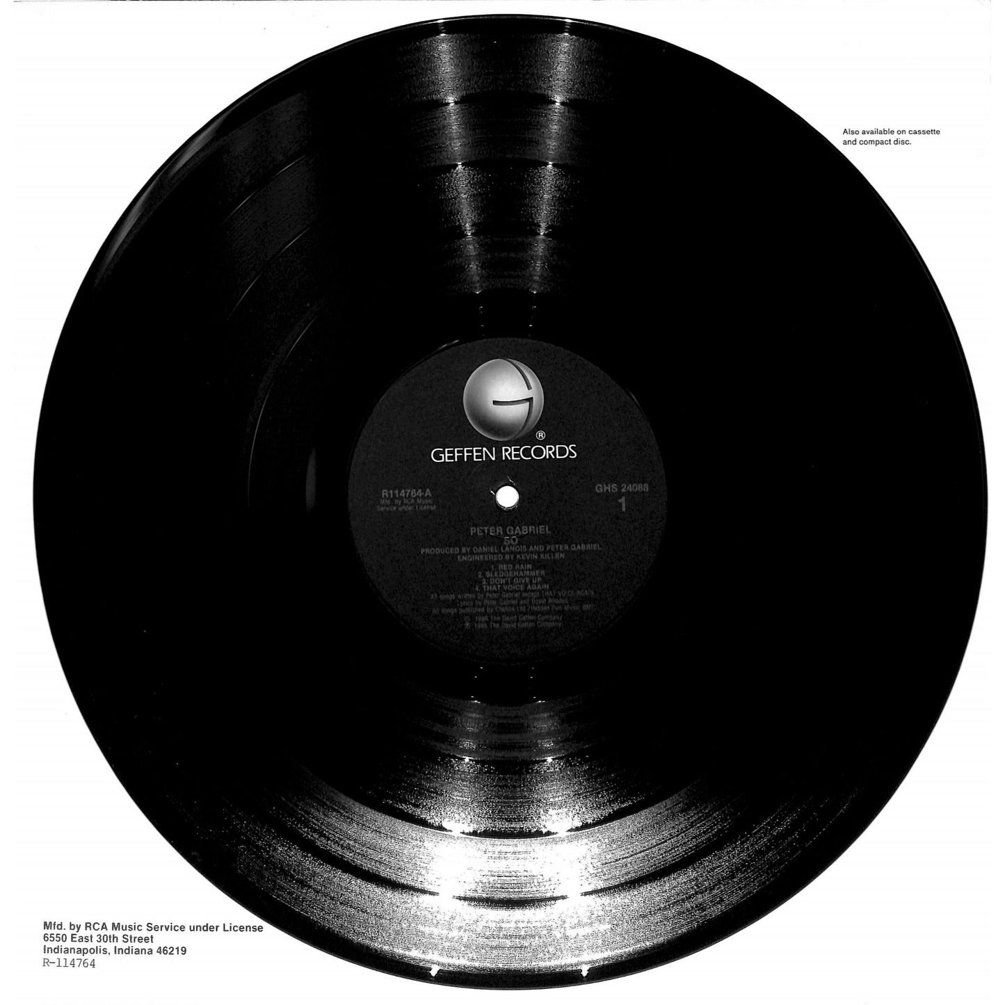 Peter Gabriel - So Vinyl Record GHS 24088