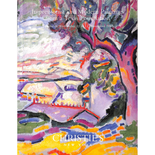 Christie's Impressionist and Modern Auction Catalog November 11-12, 1997