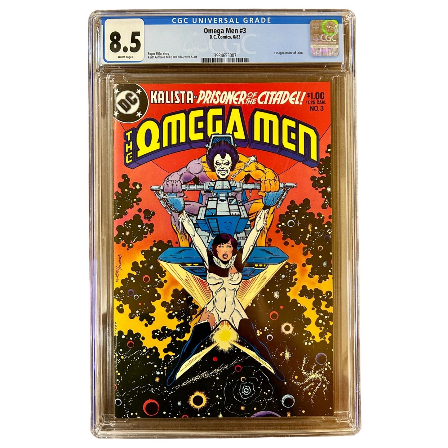 Omega Men #3 CGC Graded 8.5