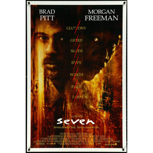 Seven (1995) Original Theatrical Release Poster Rolled Double-Sided 27x41