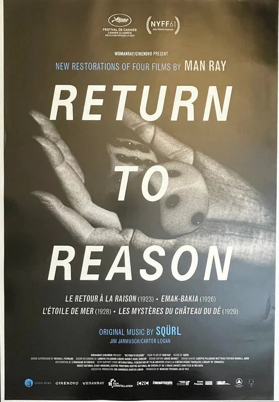 Return to Reason 2023 Original Movie Poster 27x40 SS Man Ray Jim Jarmusch