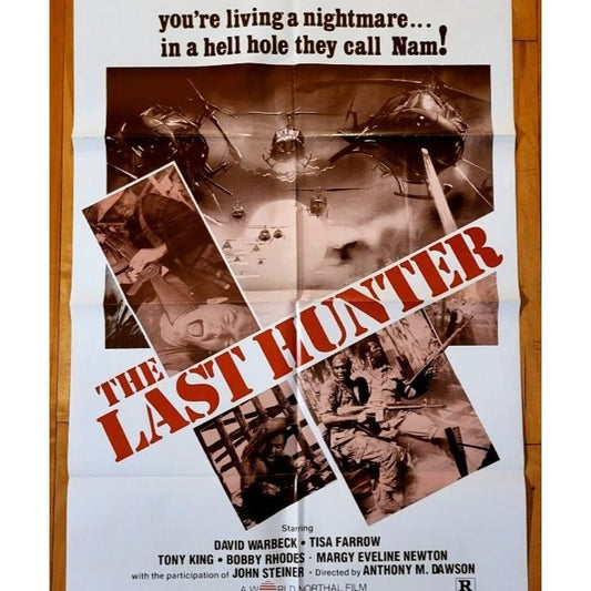 The Last Hunter (1980) Original Movie Poster 27x41 Folded Warbeck, Farrow