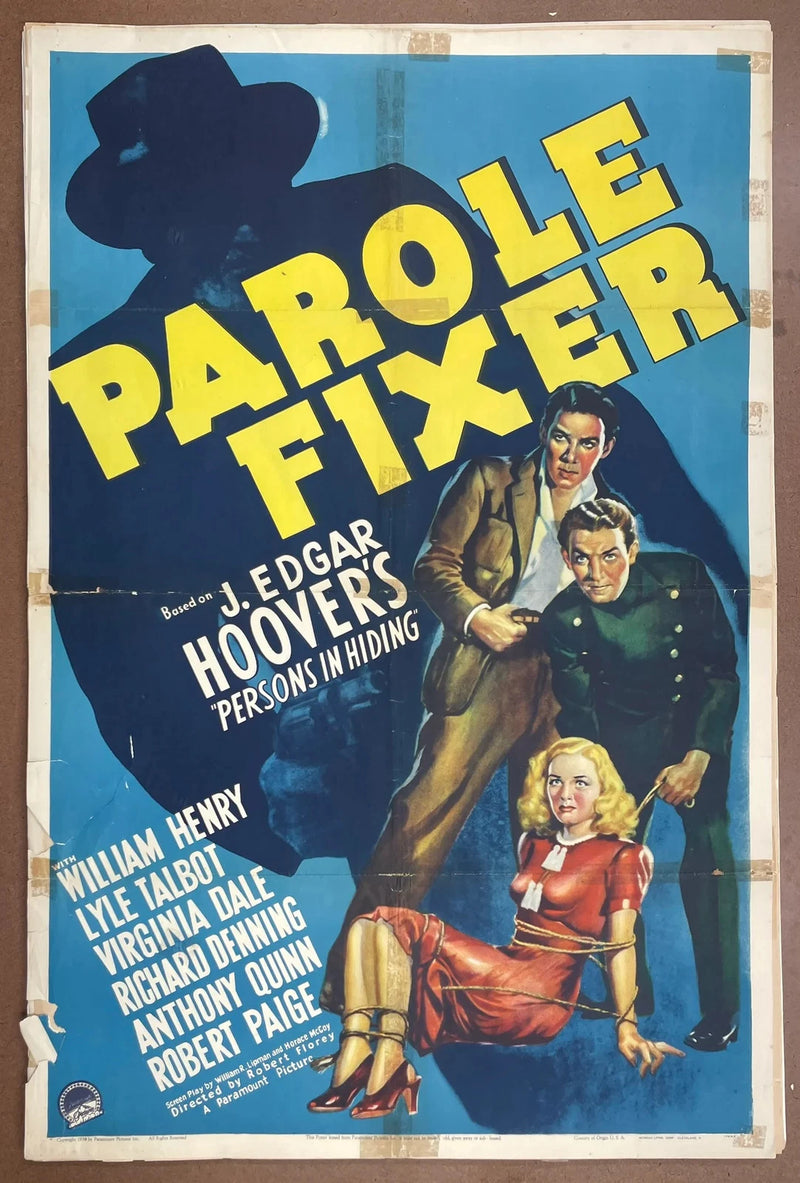 Parole Fixer 1940 Original US One Sheet Movie Poster