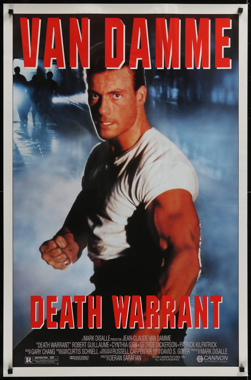Death Warrant 1990 Original 27x41 One-Sheet Movie Poster Jean-Claude Van Damme