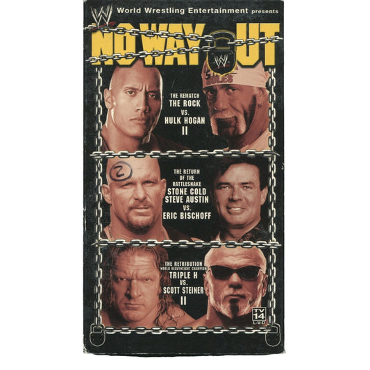 WWE: No Way Out (2003) Wrestling VHS Tape - The Rock VS Hulk Hogan