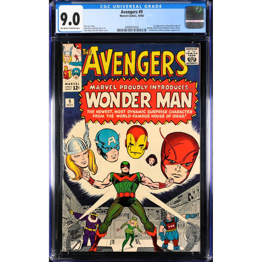 Avengers #9 CGC Graded 9.0 HIGH GRADE! Very nice copy